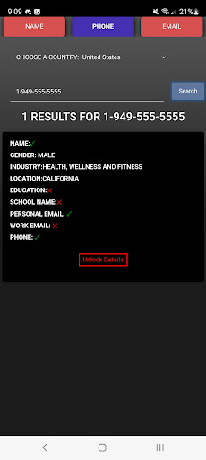 Email Finder & People Lookup Screen 2