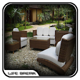 Modern Garden Table and Chairs icon