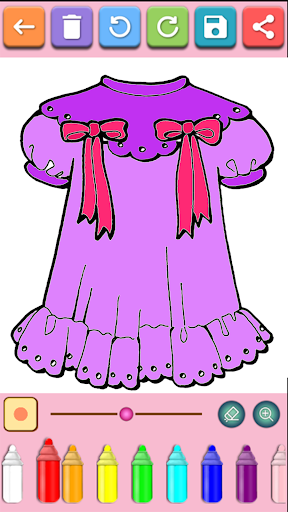 Android application Dress Coloring Book screenshort