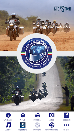 Android application MotoForPeace screenshort