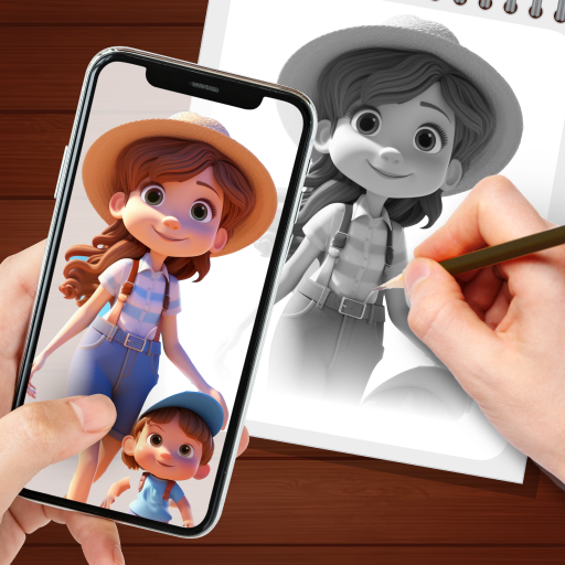AR Drawing: Sketch Trace Paint  Icon
