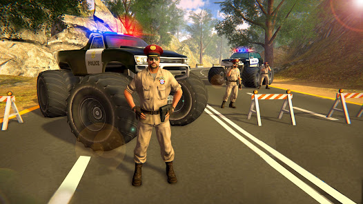 Police Monster Truck Car Games  screenshots 1