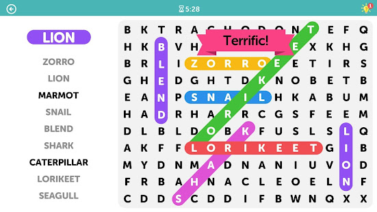 Word Search Varies with device screenshots 4