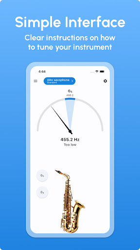 Screenshot of Saxophone Tuner - LikeTones