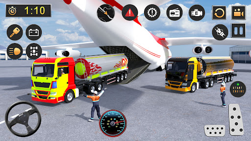 Semi Truck Driving Games 3D Screen 3
