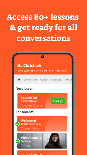 sylby: learn German speaking Screen 3