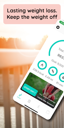 Android application Walkster: Walking Weight Loss screenshort