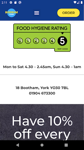 Bodrum Pizza - York Screen 2