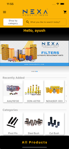 Nexa JCB Parts Screen 3