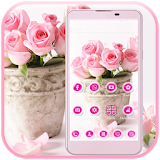 Pink Rose Theme love icon