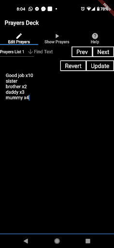 Android application Prayers Deck screenshort