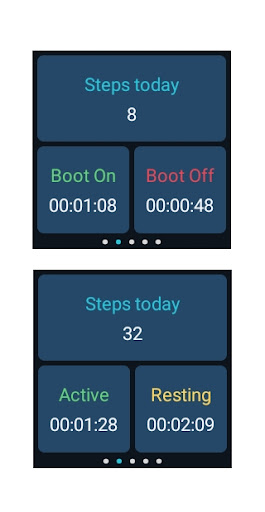 Android application Sensoria Smart Boot for Watch screenshort