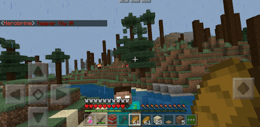 Herobrine mod for Minecraft Screen 2