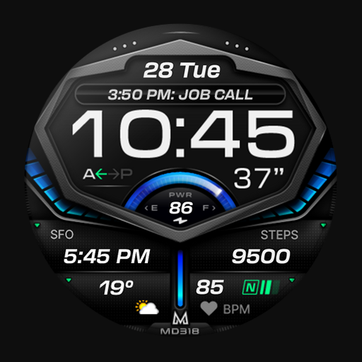 MD318 3D Digital Watch Face logo