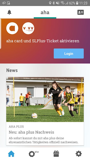 Android application aha info | card | plus screenshort