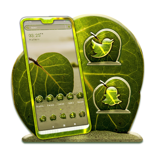 Sand Leaf Launcher Theme logo