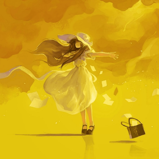 yellow anime wallpaper