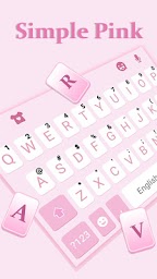 Simple Pink Keyboard Theme