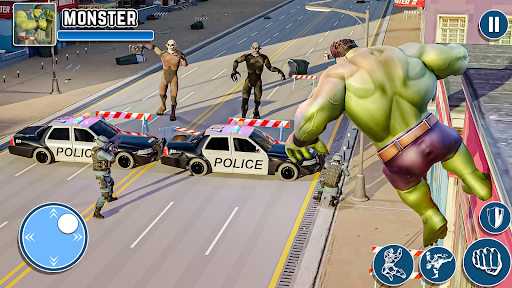 Android application Black Monster Hero City Battle screenshort