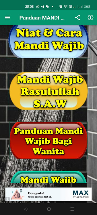 Panduan & Cara MANDI WAJIB - 3.2.9 - (Android)