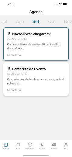 Android application Agenda Fácil screenshort