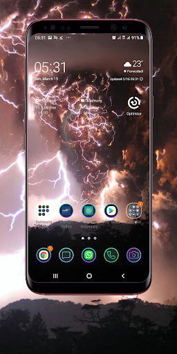 Android application Volcano Wallpaper screenshort