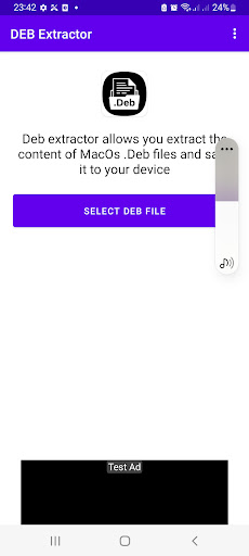 Android application Deb File Opener & Extractor screenshort