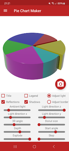 Screenshot of Pie Chart Maker