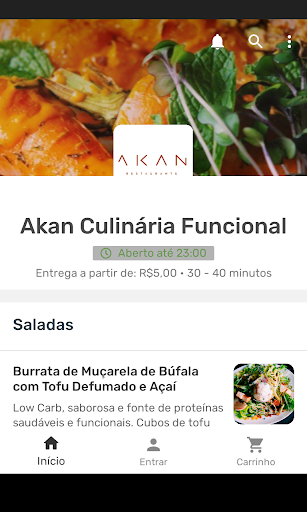 Android application Akan Culinária Funcional screenshort