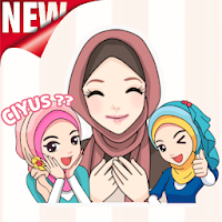 WA StickerApps Love Hijab Sticker Muslimah Islamic