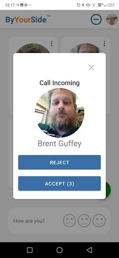 Android application ByYourSide - IWT screenshort