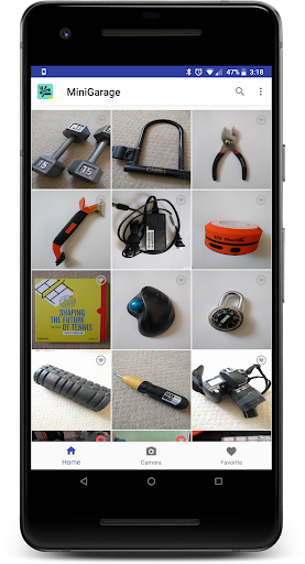 Android application MiniGarage screenshort