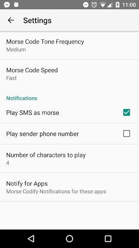 SMS-Morse Screen 2