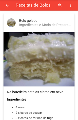 Receitas De Bolos Screenshot 4 - AppWisp.com