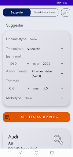 Android application Tweedehands Autos Nederland screenshort