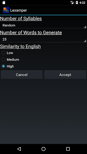 Lexamper Screen 2