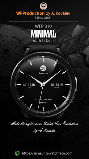 WFP 310 Minimal watch face screenshot 32