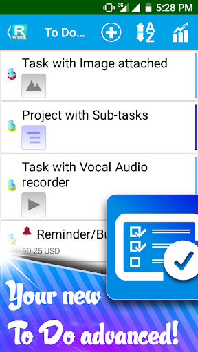 Android application New To Do List for Beginners - screenshort