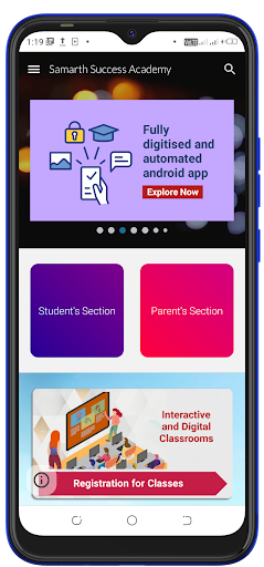 Android application Samarth Success Academy screenshort