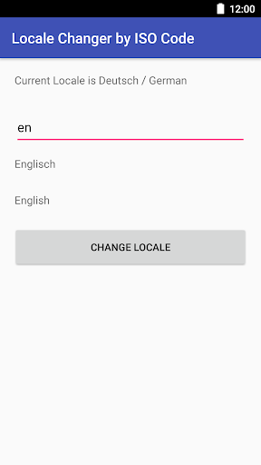 Locale Changer by ISO Code - L Screen 2