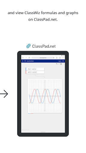 Screenshot of ClassWiz Calc App QR