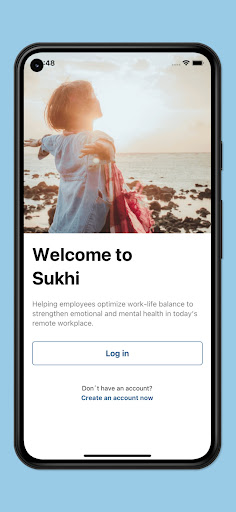 Android application Sukhi Workplace Well-being screenshort