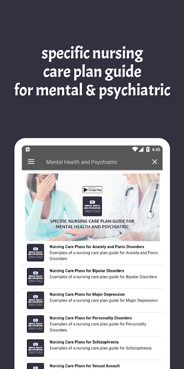 Mental & Psychiatric Care Plan - 2.3 - (Android)