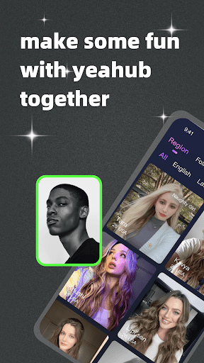 Android application Yeahub-live video chat screenshort