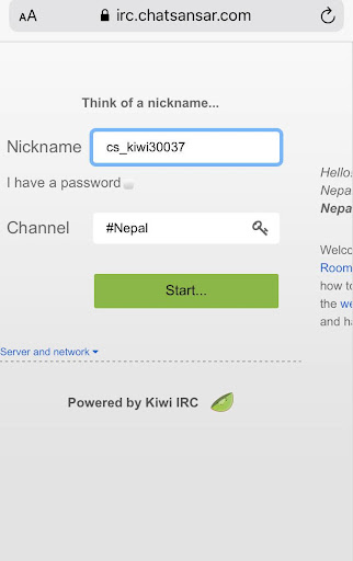 Android application Nepali Chat screenshort