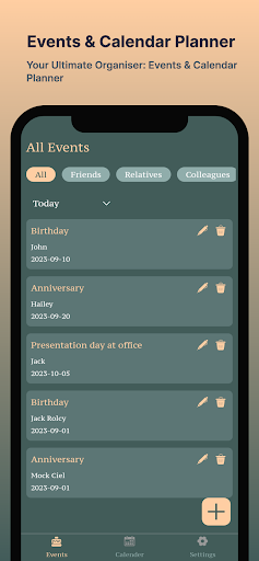 Events and Calendar Planner