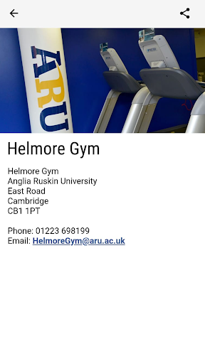 Android application Helmore Gym Cambridge screenshort