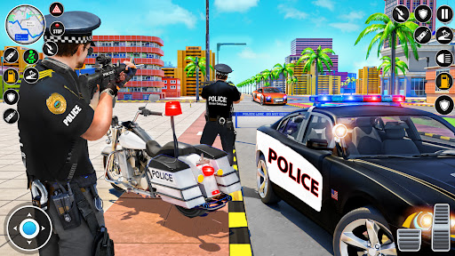 Police Moto Bike Chase Crime Screen 2