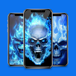 Cover Image of Download Blue Fire Skull Wallpaper HD - 4K 1.1.1 APK