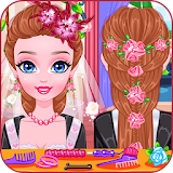 Wedding hairstyles game icon